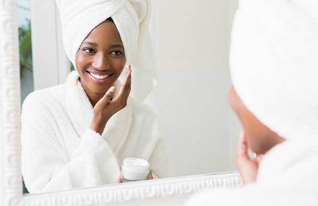 woman with best skincare routine in Fremont