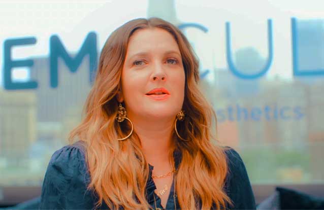 drew berrymore talking about emsculpt in Fremont