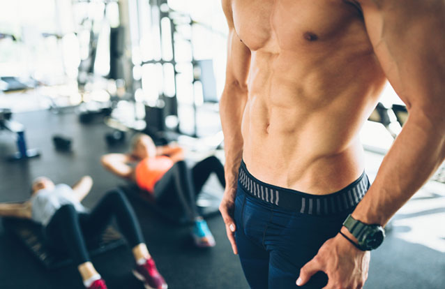 man with steal abs from emsculpt in Fremont