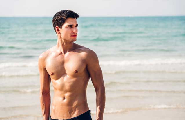 Man with six pack treatment in Fremont