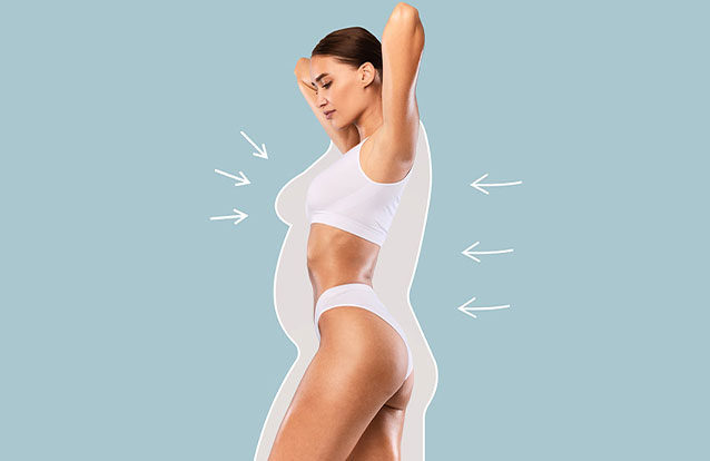 Woman reducing body fat in Fremont